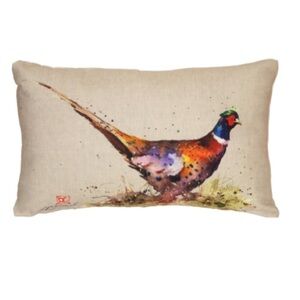 Colorful Pheasant OUTDOOR Decorative Pillow 14x26”